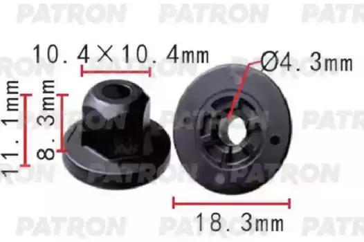 Клипса BMW применяемость: отделка,бампер,подкрылок (мин. 10 шт.) P37-1459 PATRON
