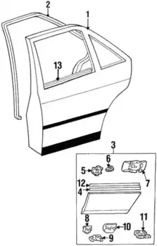 клипса крепления молдинга!\ MB W124 86-95 006 988 74 78