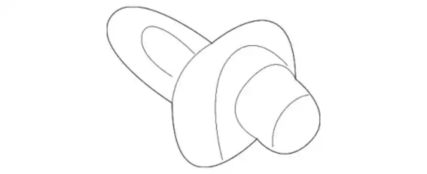 клипса! L=11.5mm, d=6mm \ Volvo 6849584