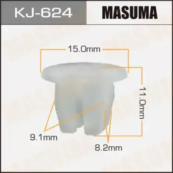 клипса!\ Mitsubishi L200/Galant/Pajero,Nissan Terrano/Tiida/Primera 90> KJ-624 MASUMA