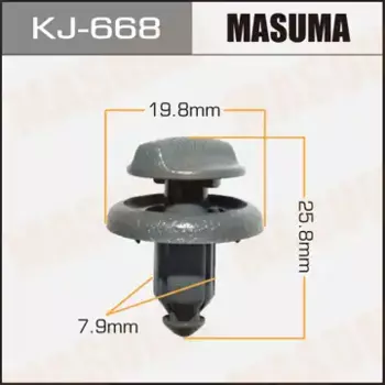 клипса!\ Nissan Pulsar/Skyline/Cefiro 90> KJ668 MASUMA