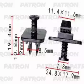 Клипса пластмассовая VAG применяемость: заклепка бампер P371397 PATRON