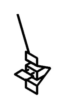 клипса (скоба) решетки радиатора!\ISUZU 8-98025-698-0