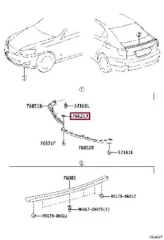 клипса!\ Toyota 9018306019 TOYOTA / LEXUS
