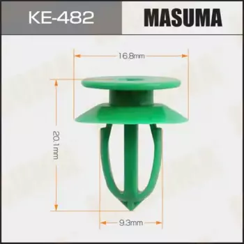 клипса! (зеленая)\ Opel Astra-H/Astra-J/Corsa C/Insignia/Vectra-C/Zafira-B 04> KE-482 MASUMA