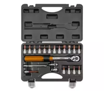 ключ динамометрический! 1/4'', 5-25Нм, набор из 21шт\ 08-821 NEO