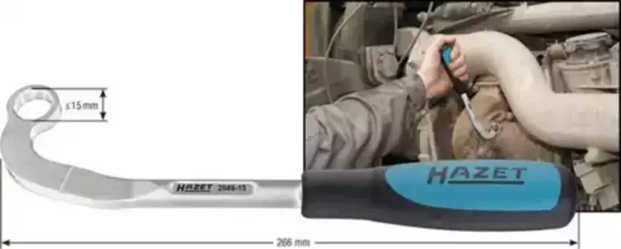 ключ для турбокомпрессора! для гаек крепления в коммерческих автомобилях\ MAN 2849-15 HAZET