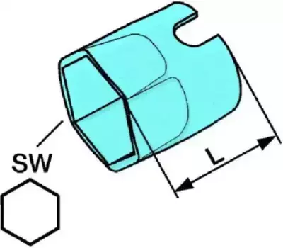 ключ !корончатой гайки ступицы SW95 L=85\BPW ECO PLUS 05.364.26.05.0