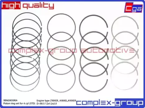 Кольца поршневые CGA 1RNG9010RA