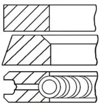 Кольца поршневые GOETZE 08-318700-10