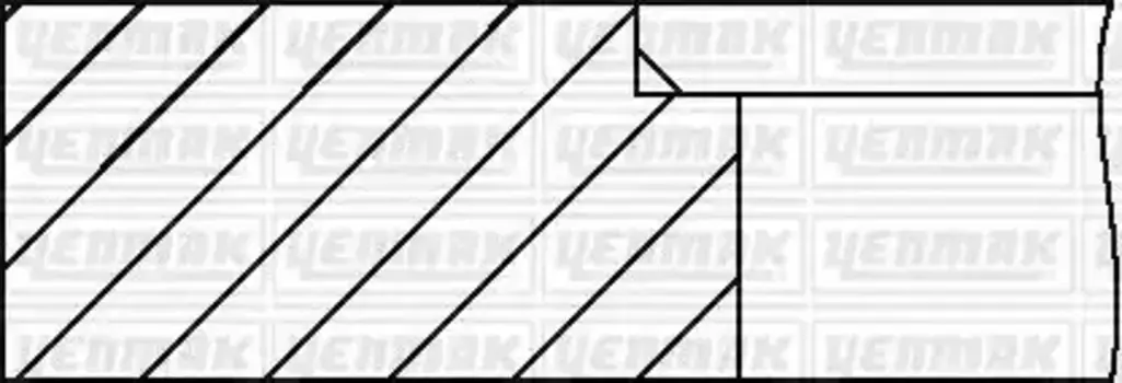 Кольца поршневые YENMAK 91-09395-040
