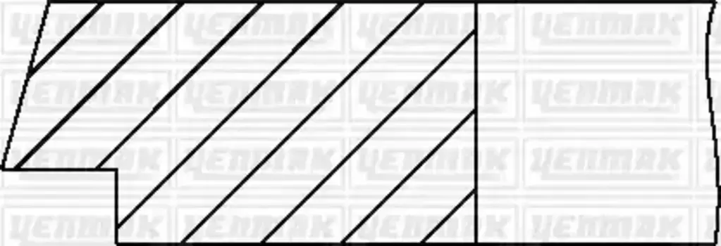 Кольца поршневые YENMAK 91-09619-000