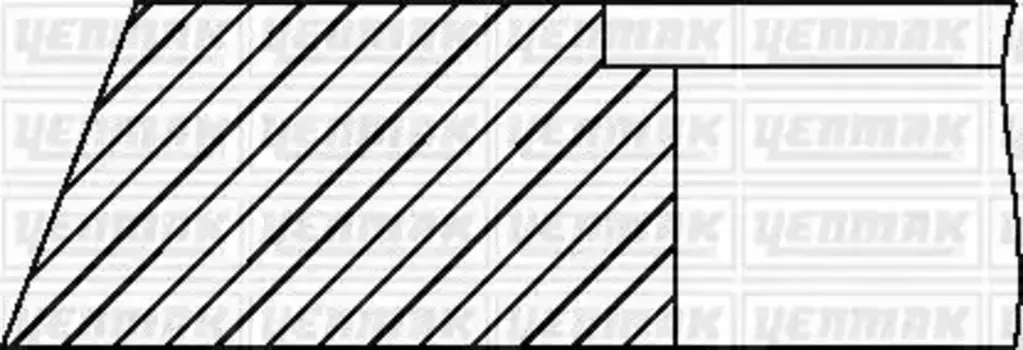 Кольца поршневые YENMAK 96-09026-000