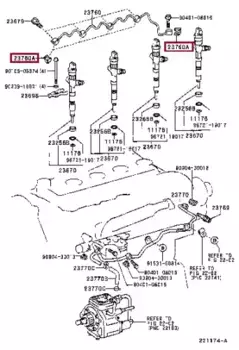 кольцо уплотн. форсунки впрыска топлива!\ Toyota Land Cruiser Prado 96> 9090430013 TOYOTA / LEXUS