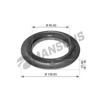 кольцо уплотнительное! (р) ступицы d158x96xd22mm \BPW ECO 300339 MANSONS
