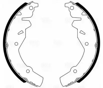 колодки барабанные ручника!\ Chrysler PT Cruiser 1.6-2.4/2.2CRD/Neon 2.0 16V 00>