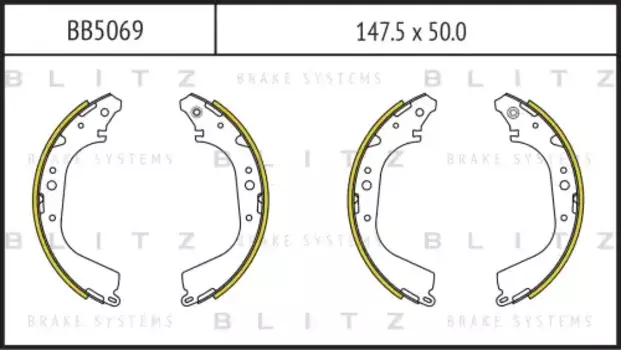 колодки барабанные\ Toyota 4Runner all 87>/Hiace 89>