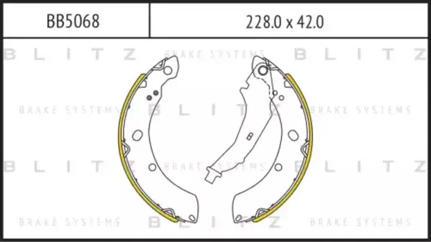 колодки барабанные!\ VW Polo Sedan RUS, Skoda Rapid 1.6 10>