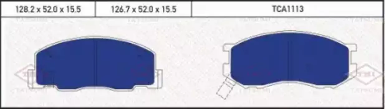 Тормозные колодки дисковые TATSUMI TCA1113