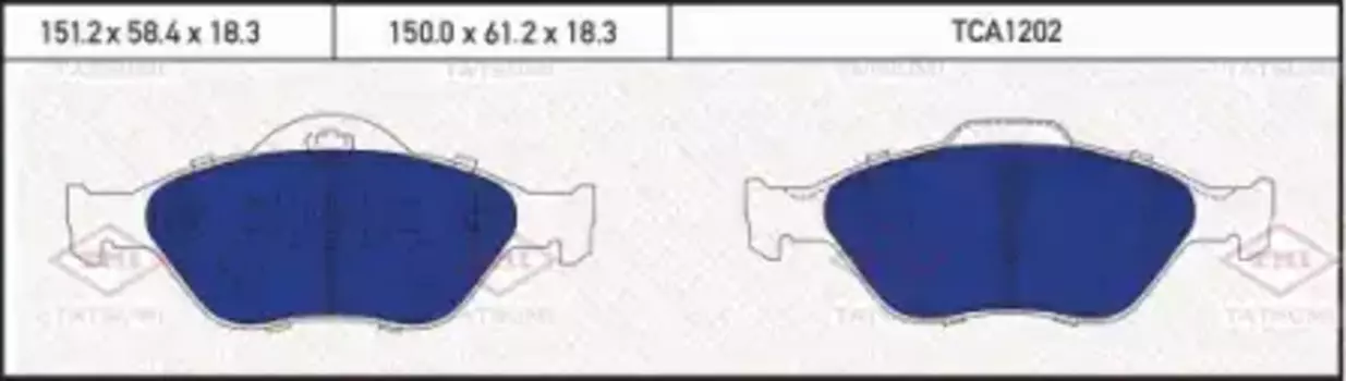 колодки дисковые перед.!\ FORD Fiesta/Fusion 01>