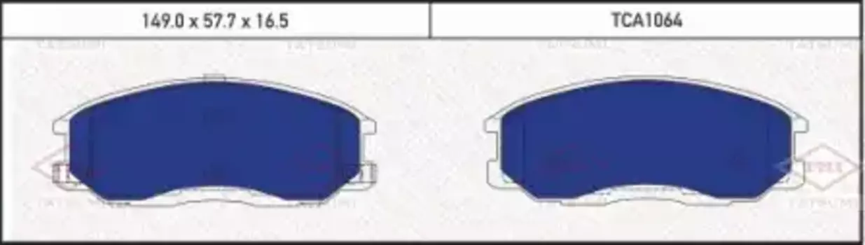 Тормозные колодки дисковые TATSUMI TCA1064