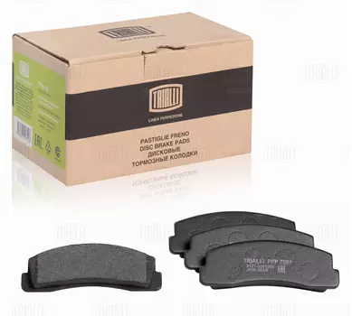 Тормозные колодки дисковые передняя ось TRIALLI PFP 7501