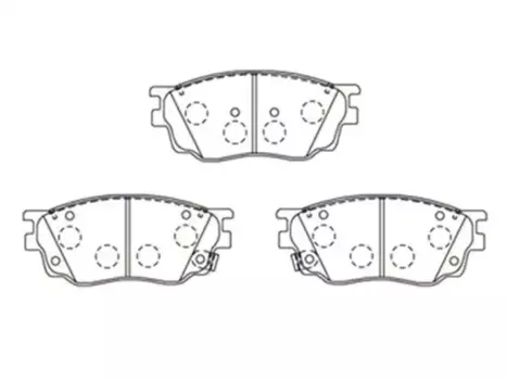 Тормозные колодки дисковые MASUMA MS-5483