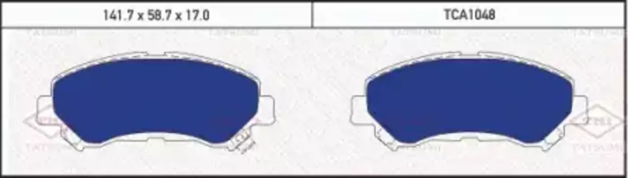 Тормозные колодки дисковые TATSUMI TCA1048