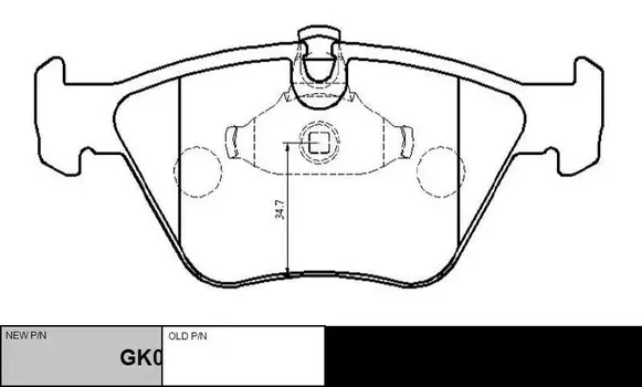 колодки дисковые передние!\ BMW E39 2.0i-2.8i/2.5TDi 96>/3.5i/3.0D 98-00