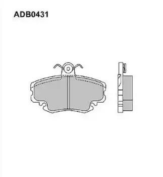 колодки дисковые передние!\ Dacia Logan 1.4/1.5DCi/1.6 04>