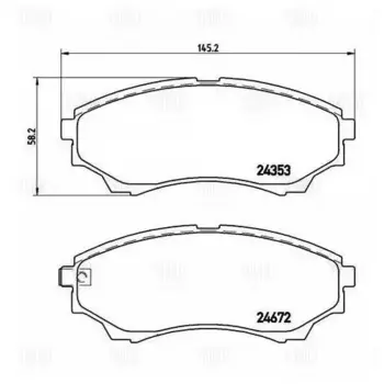 колодки дисковые передние!\ Ford Ranger 2.5TDi, Mazda Serie B 2.5D/TD 02>