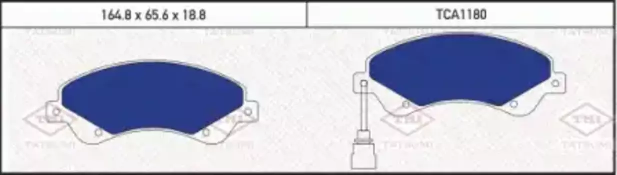 колодки дисковые передние!\ Ford Transit/Tourneo Connect 2.2TDCi 06>