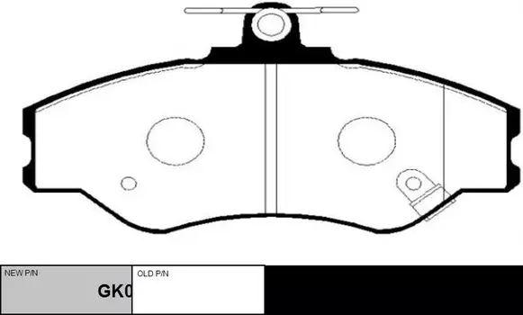 Тормозные колодки дисковые CTR GK0473