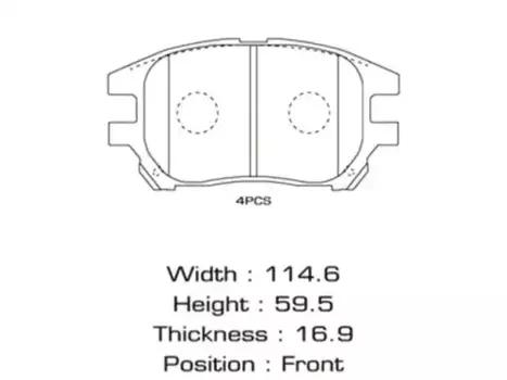 колодки дисковые передние!\ Lexus RX300 02-03