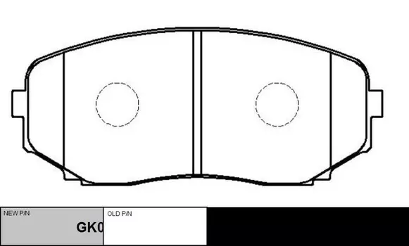 Тормозные колодки дисковые CTR GK0711