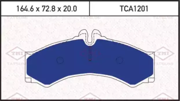 Тормозные колодки дисковые TATSUMI TCA1201