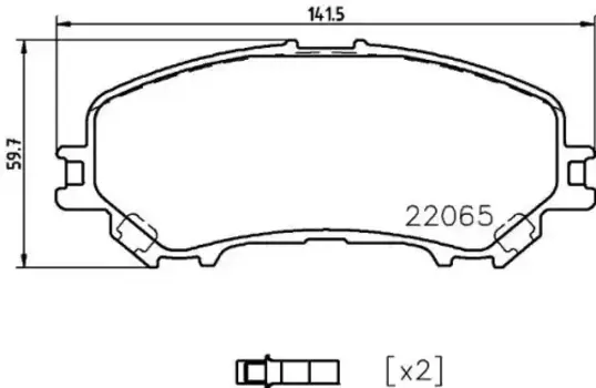 колодки дисковые передние!\ Nissan Qashqai 1.6/2.0/1.5dCi/1.6dCi 13>