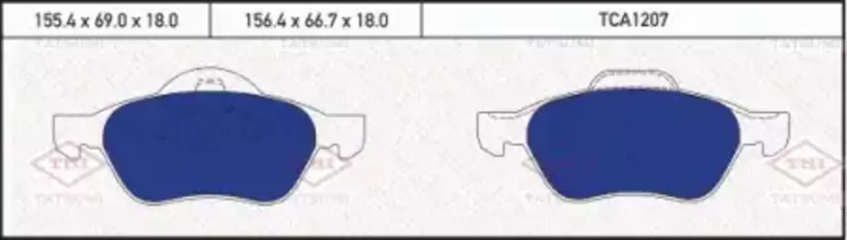 колодки дисковые передние!\ Renault Laguna III/Twingo/Wind 1.2-1.6i/1.5-3.0DCi 07>