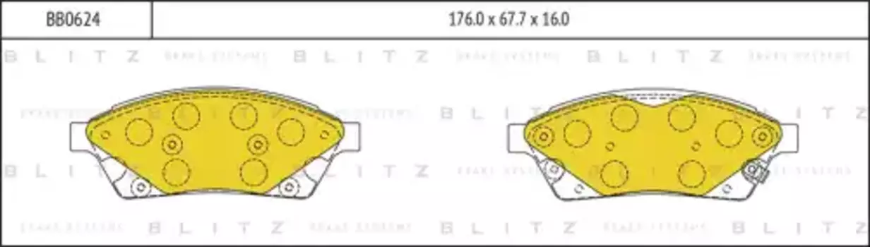 колодки дисковые передние! с антискр. пл.\ Cadillac SRX 2.8/AWD/3.0/AWD 09>