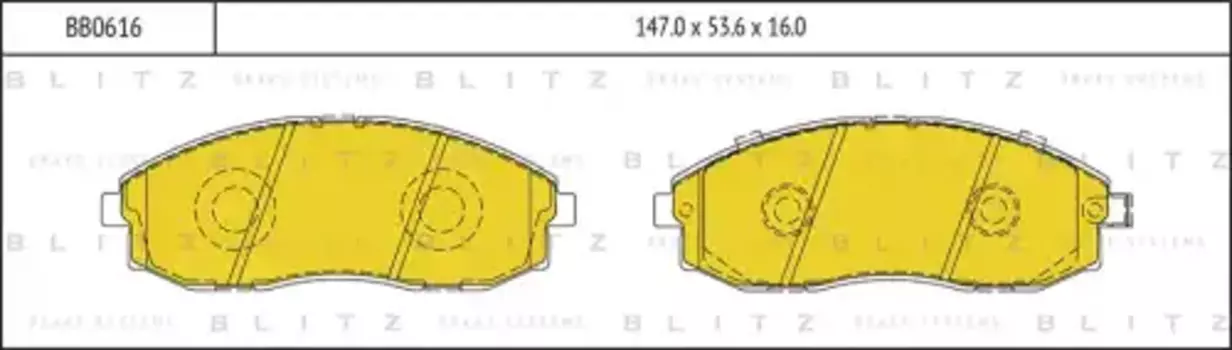 колодки дисковые передние! с антискрип. пластинами\ Hyundai Porter 04>