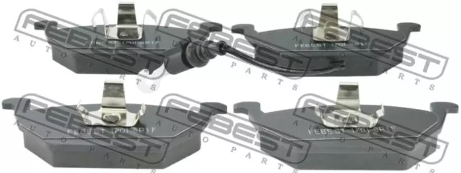 Тормозные колодки дисковые FEBEST 1701-8P1F