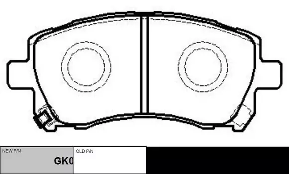 колодки дисковые передние!\ Subaru Forester 2.0 02>/Legacy2.5i 4WD 96-99