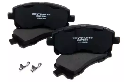 Тормозные колодки дисковые передняя ось ZENTPARTS Z07655