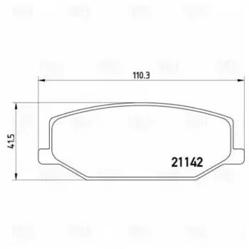 колодки дисковые передние!\ Suzuki Jimny 1.3i 16V 98>/Carry 1.0 85-99