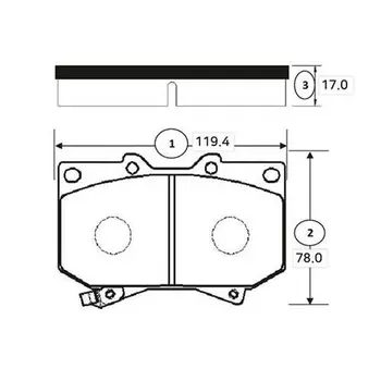 колодки дисковые передние!\ Toyota Land Cruiser 100 4.7i 32V/4.2TD 98>