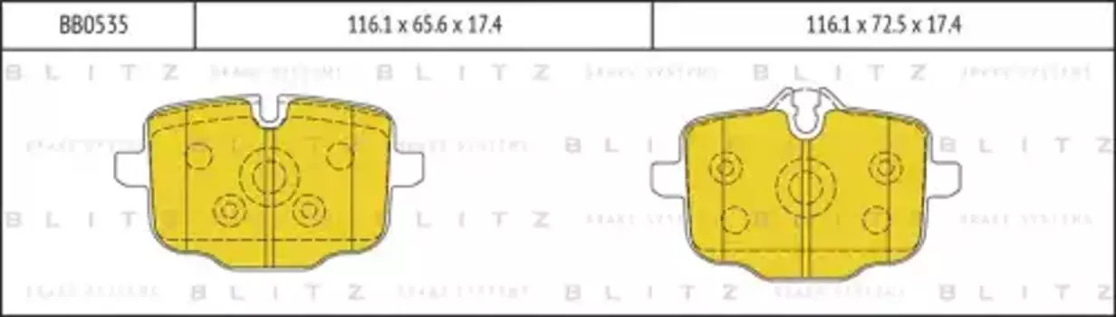 колодки дисковые задние!\ BMW F10/F11 3.5i/5.0i/ 3.5D 10>