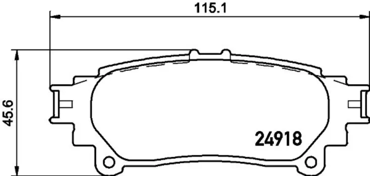 колодки дисковые задние!\ Lexus RX 350 09>