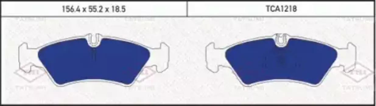 Тормозные колодки дисковые TATSUMI TCA1218
