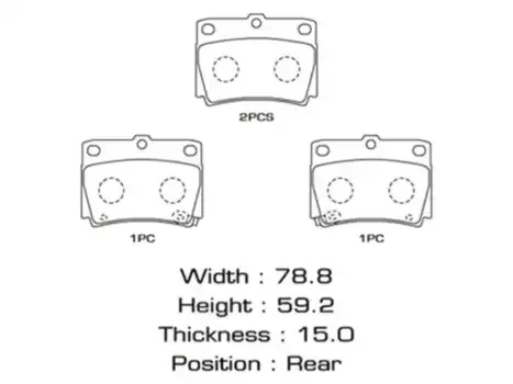 Тормозные колодки дисковые MASUMA MS-3391