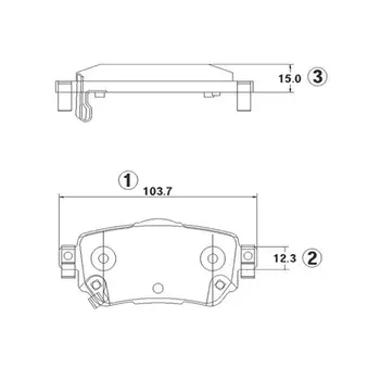 Тормозные колодки дисковые CTR GK1422